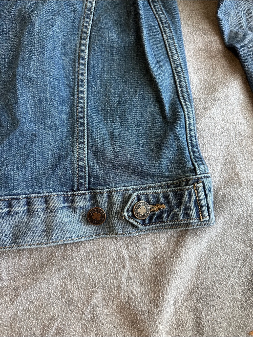 Lucky Brand Light Blue Denim Jacket - Picture 6 of 16